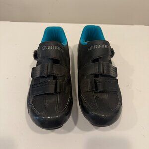 Shimano RP3W Women's Cycling Shoes Black with Blue trim size 39